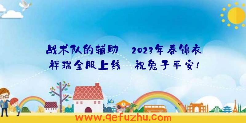 战术队的辅助:2023年春锦衣祥瑞全服上线